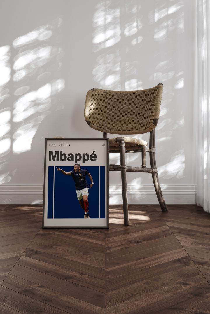 Kylian Mbappe Fotboll Poster