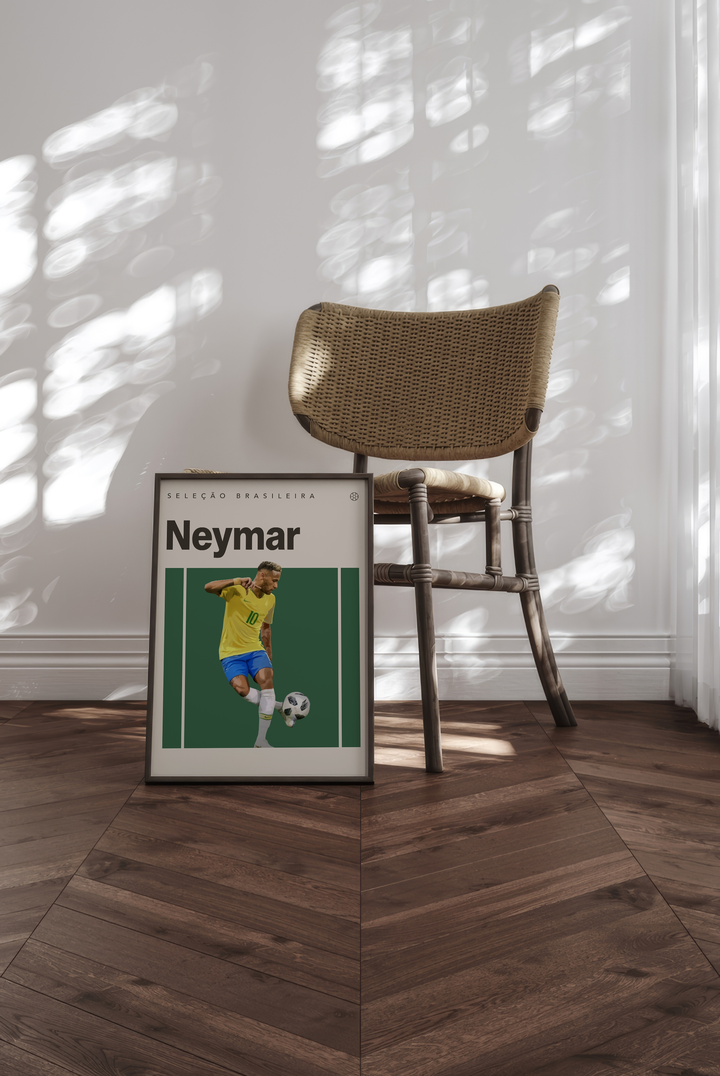 Neymar Fotboll Poster