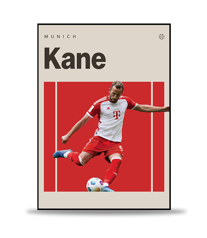 Harry Kane Fotboll Poster