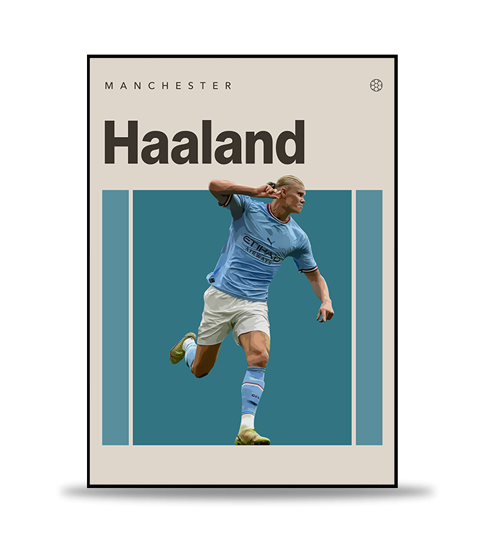 Erling Haaland Fotboll Poster