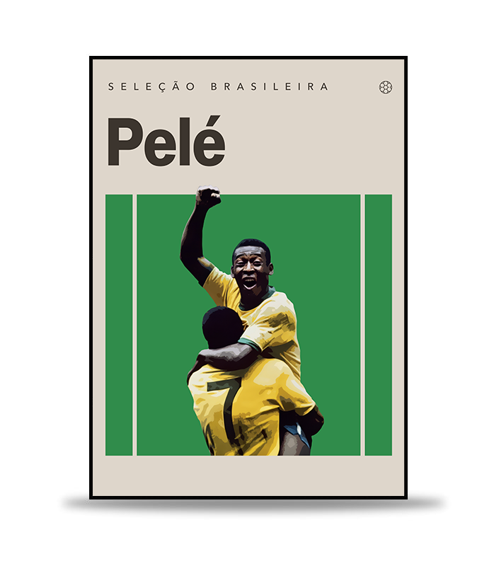 Péle Fotboll Poster