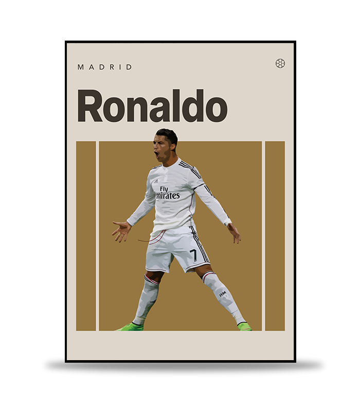 Cristiano Ronaldo no.2 Fotboll Poster