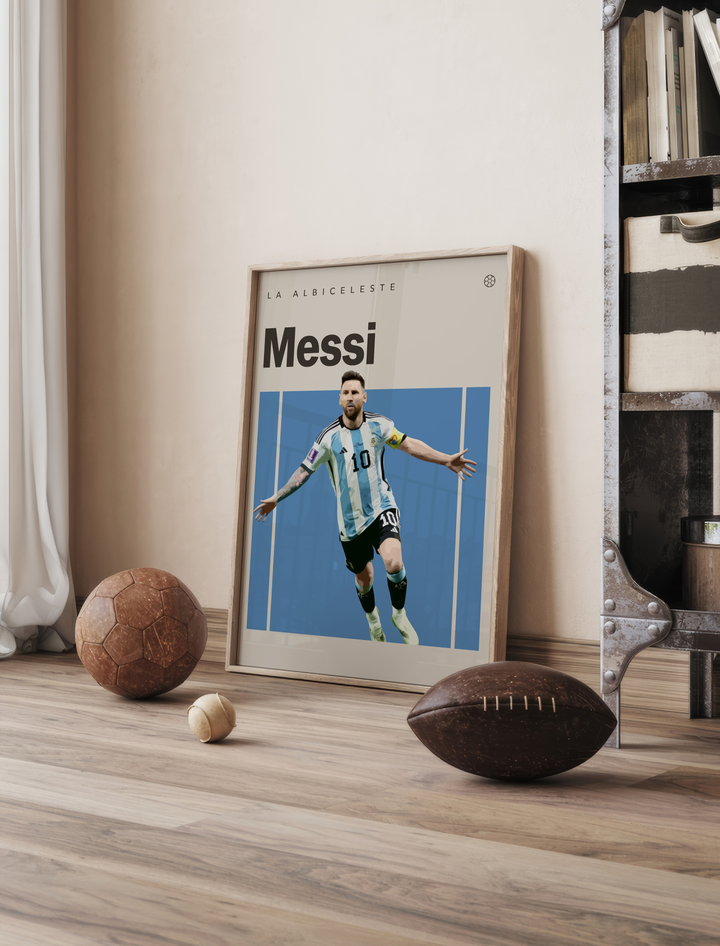 Lionel Messi Fotboll Poster