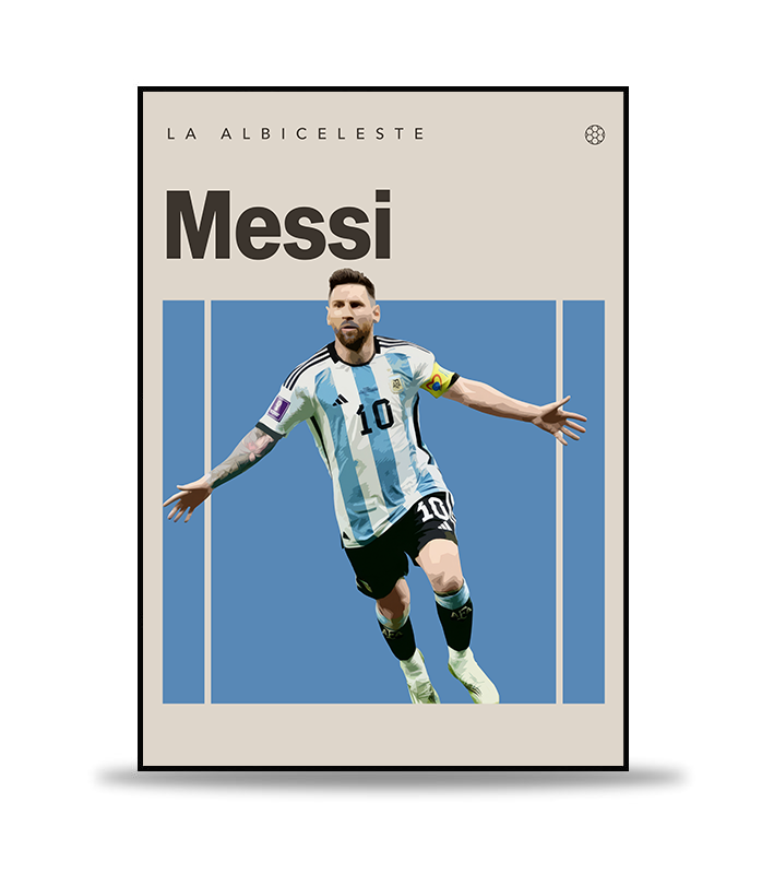 Lionel Messi Fotboll Poster