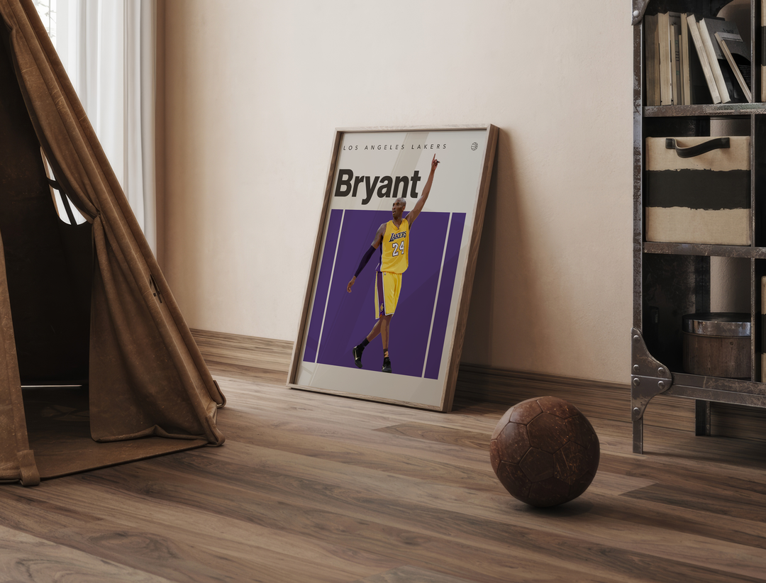 Kobe Bryant Basket Poster