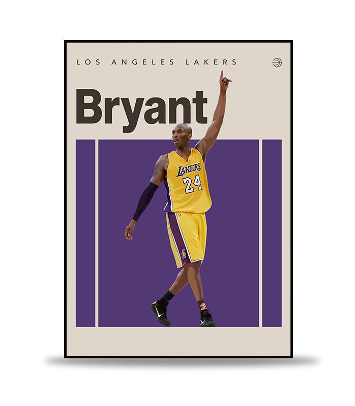 Kobe Bryant Basket Poster