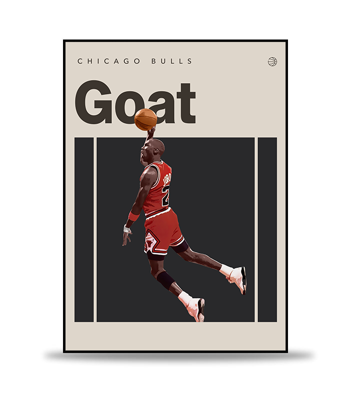 Michael Jordan Basket Poster