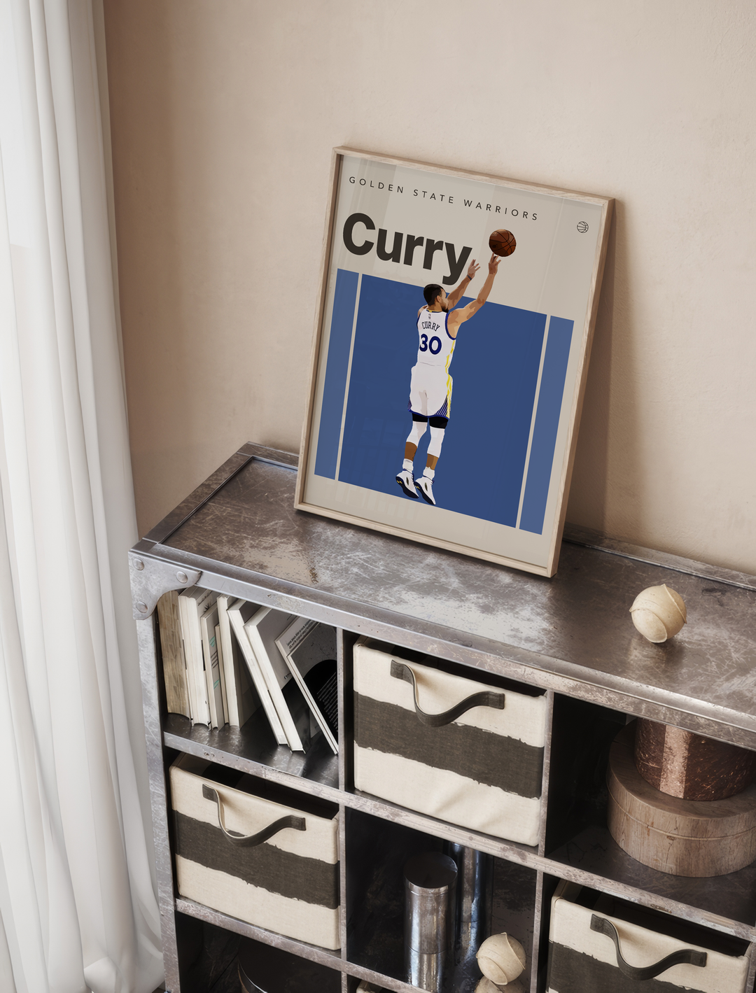 Stephen Curry Basket Poster