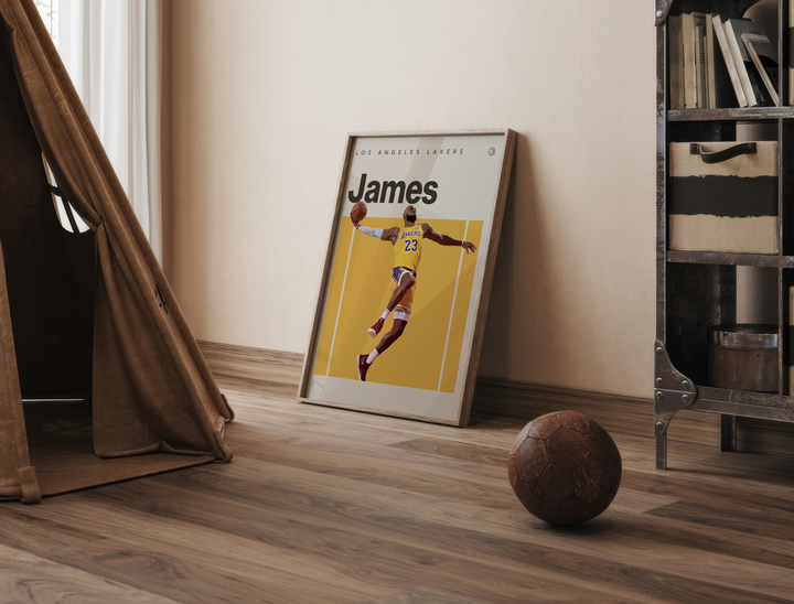 LeBron James Basket Poster