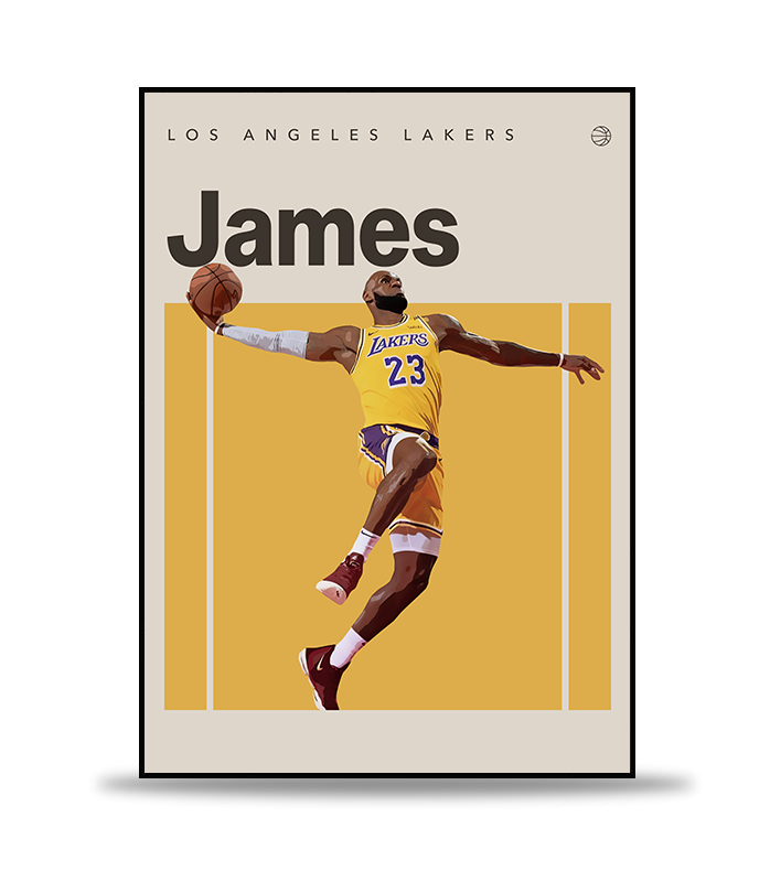 LeBron James Basket Poster