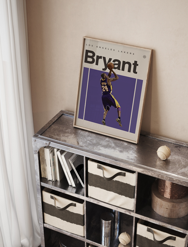 Kobe Bryant Basket Poster