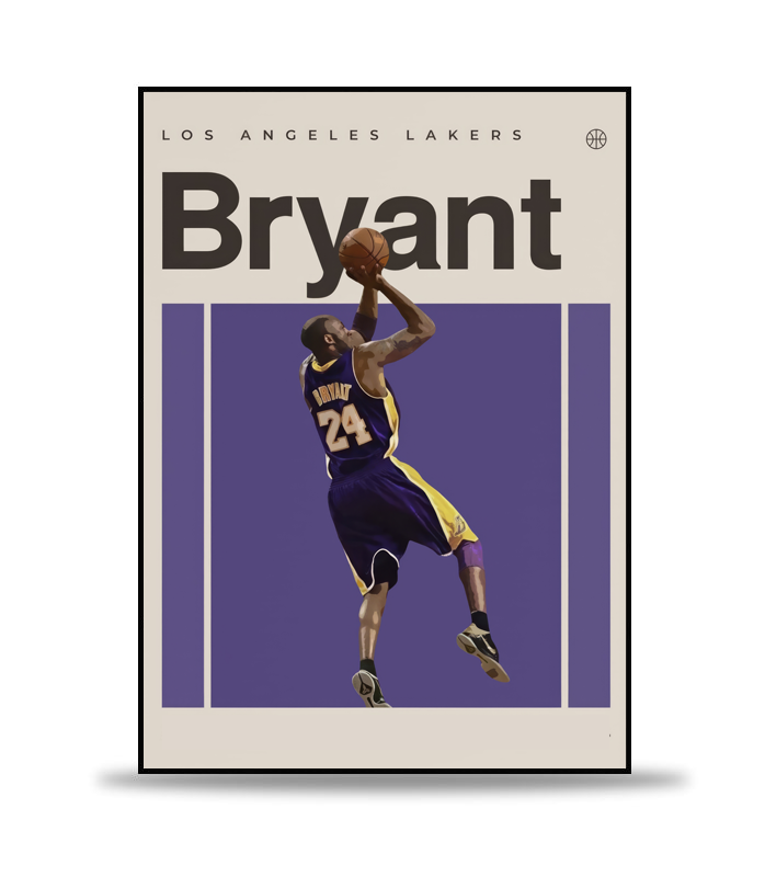 Kobe Bryant Basket Poster