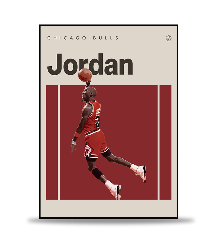 Michael Jordan Basket Poster