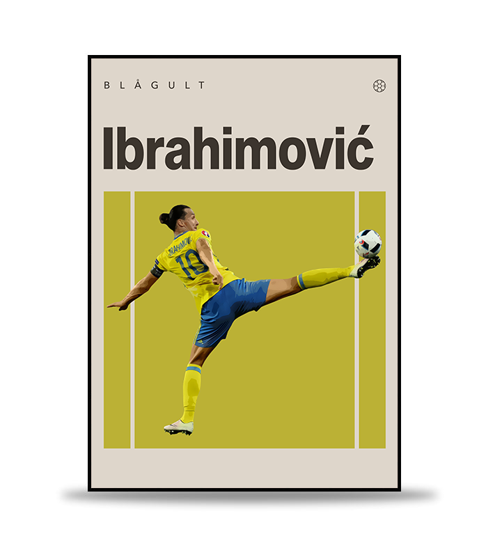 Zlatan Ibrahimović Fotboll Poster