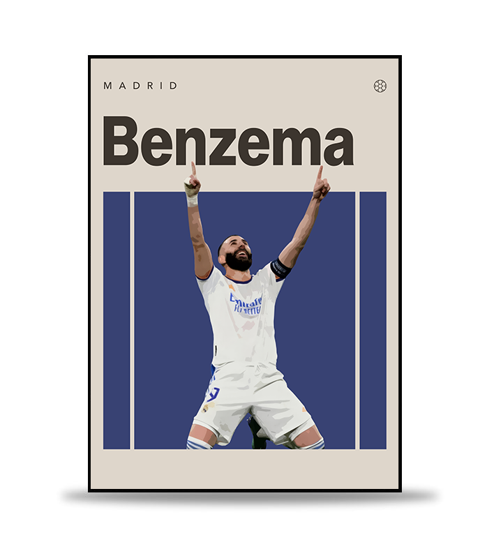 Benzema Fotboll Poster