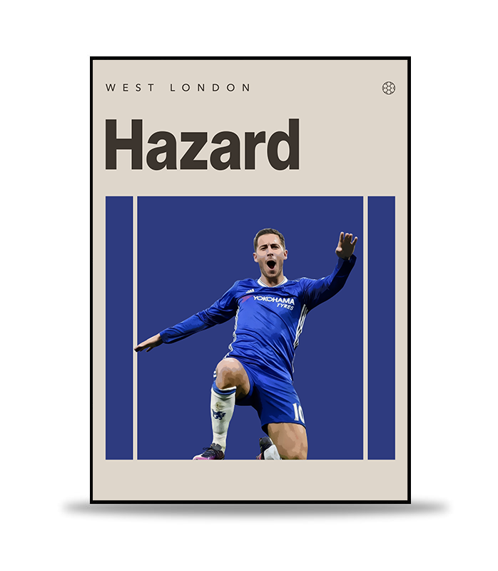 Hazard Fotboll Poster