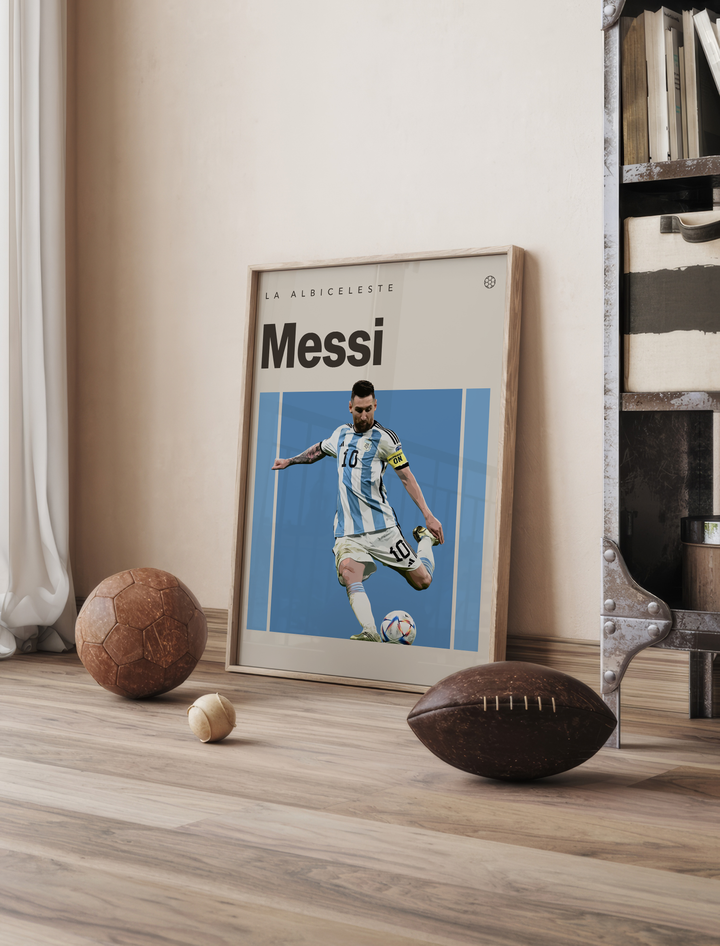 Lionel Messi no.2 Fotboll Poster