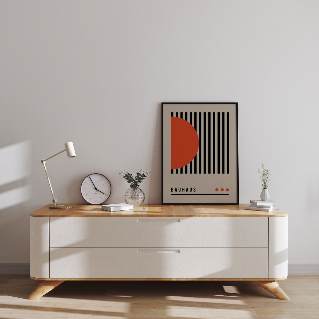 Bauhaus Circled Lines no.3 Poster