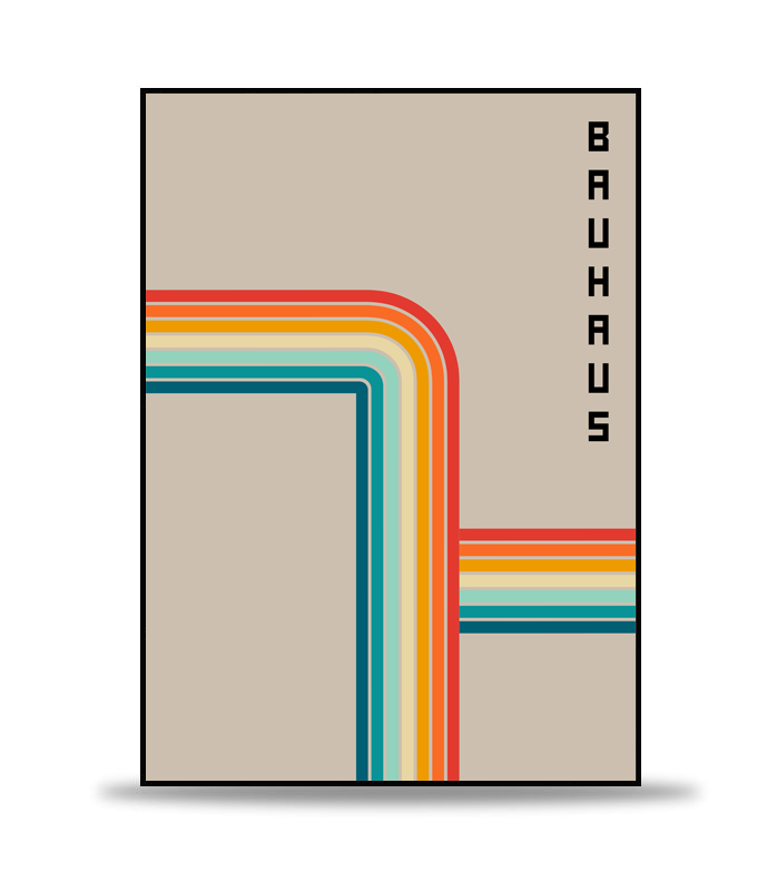 Bauhaus Lines no.2 Poster