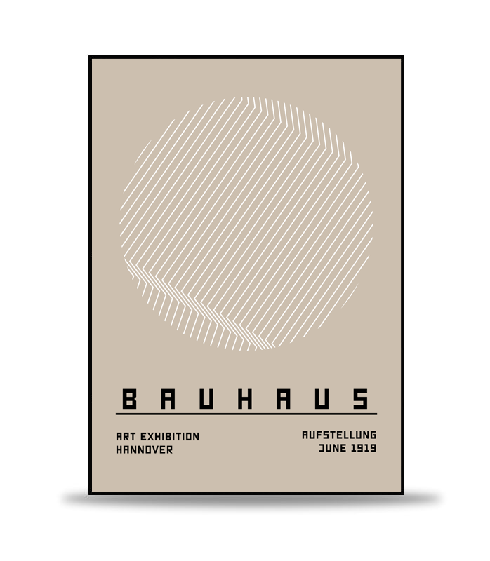 Bauhaus Geometric Poster