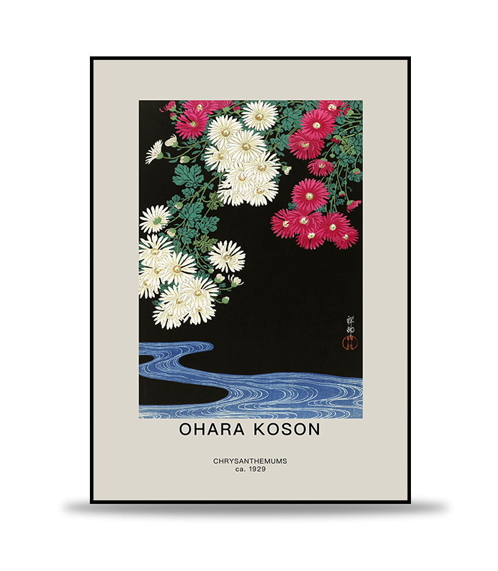 Ohara Koson - Chrystanthemums