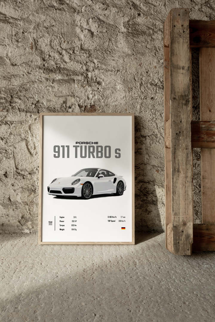 Porsche 911 Turbo S Poster