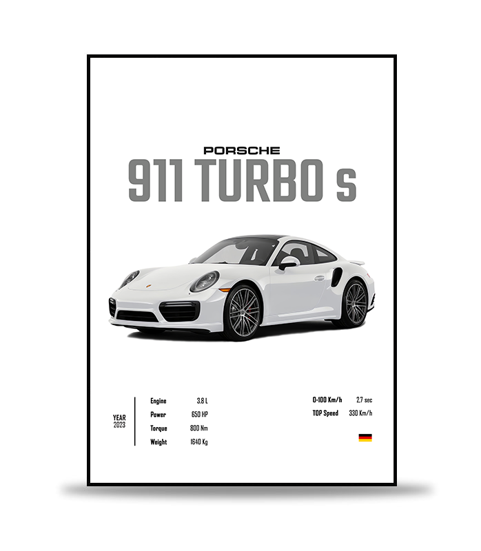 Porsche 911 Turbo S Poster