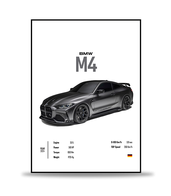 BMW M4 Poster