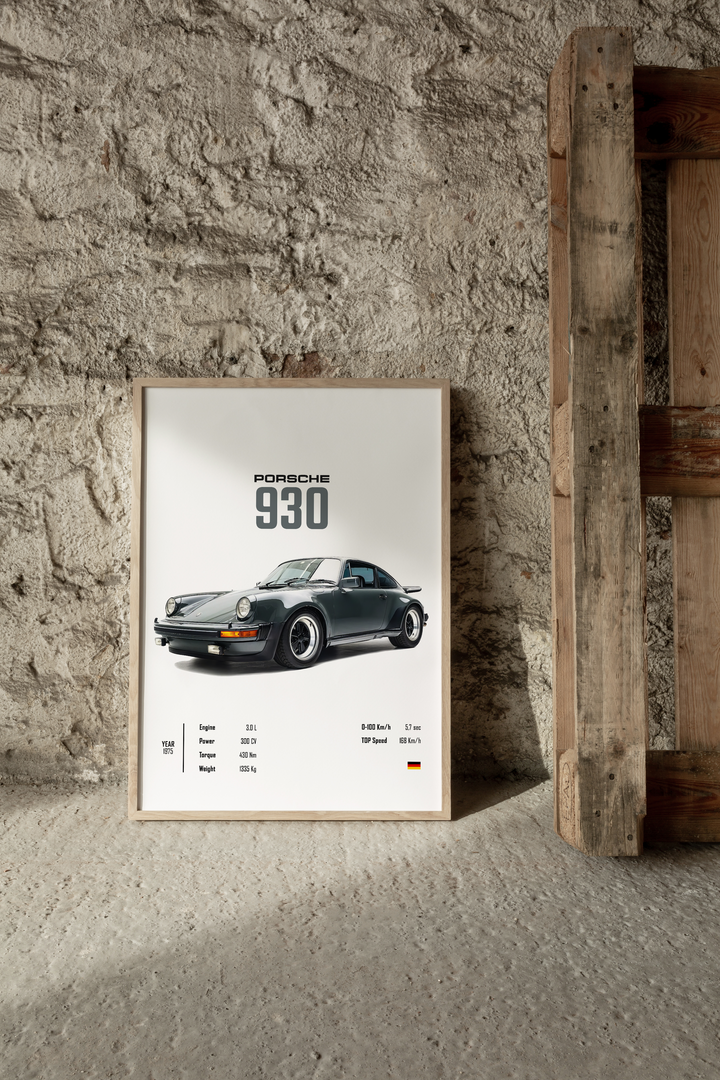 Porsche 930 Poster