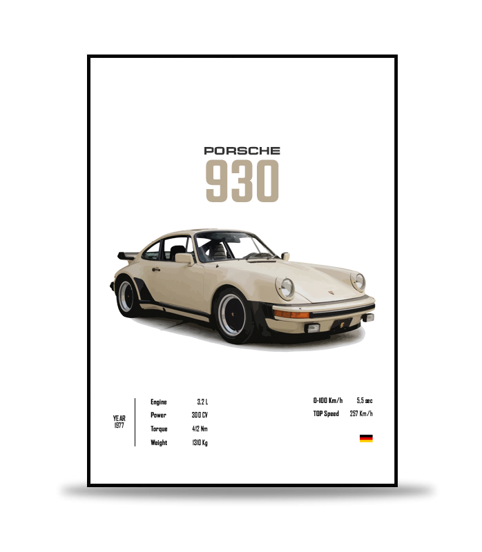 Porsche 930 Poster