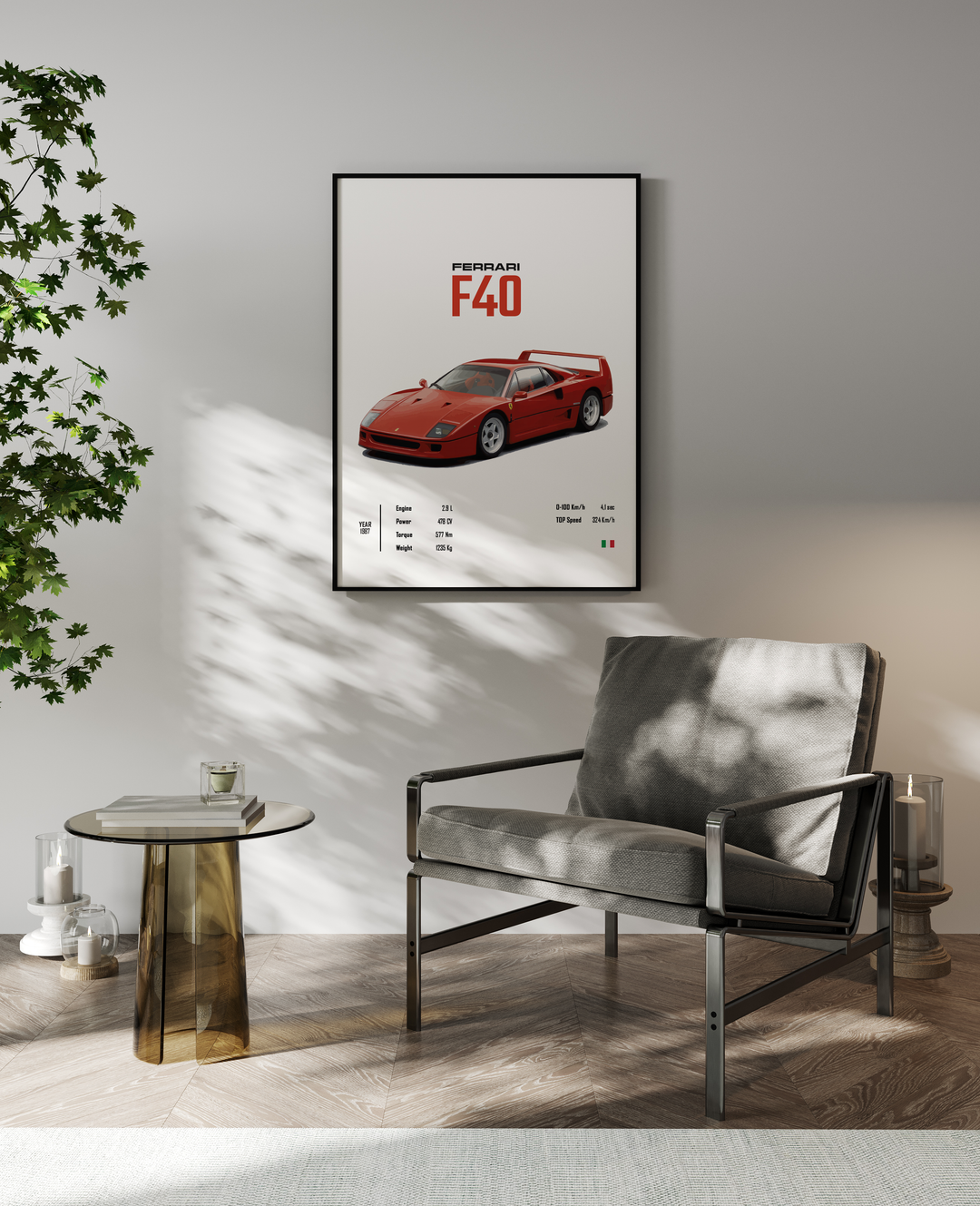 Ferrari F40 Poster