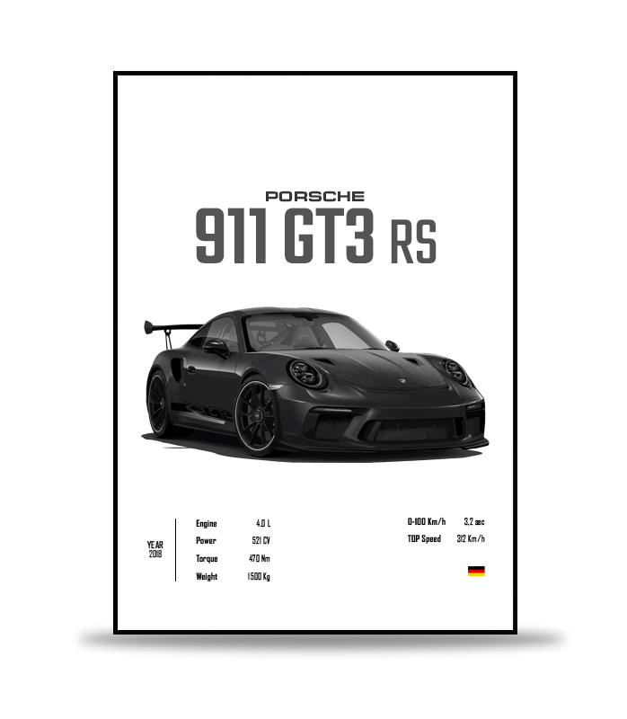 Porsche GT3 RS Poster