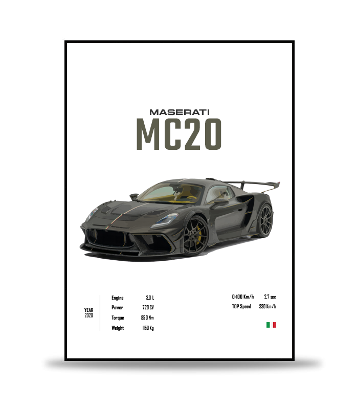 Maserati MC20 Poster