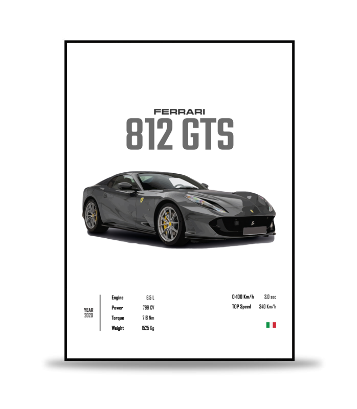 Ferrari 812 GTS Poster