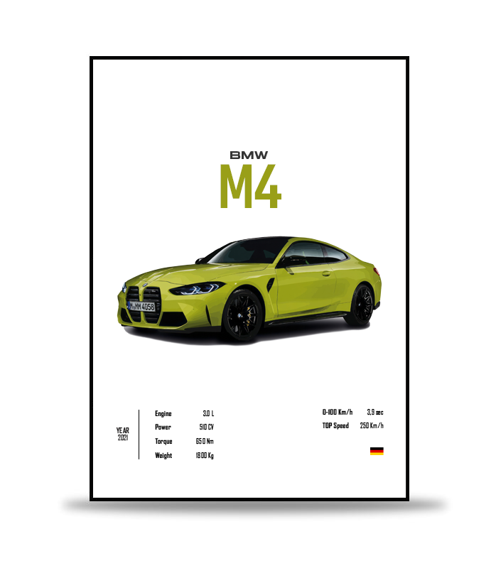 BMW M4 Poster