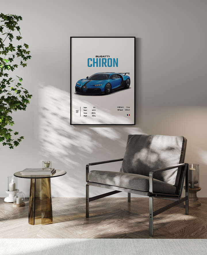 Bugatti Chiron Poster