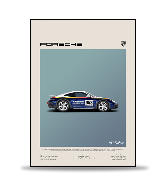 Porsche 911 Dakar Poster