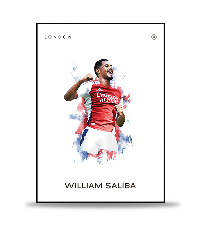 William Saliba Fotboll Poster