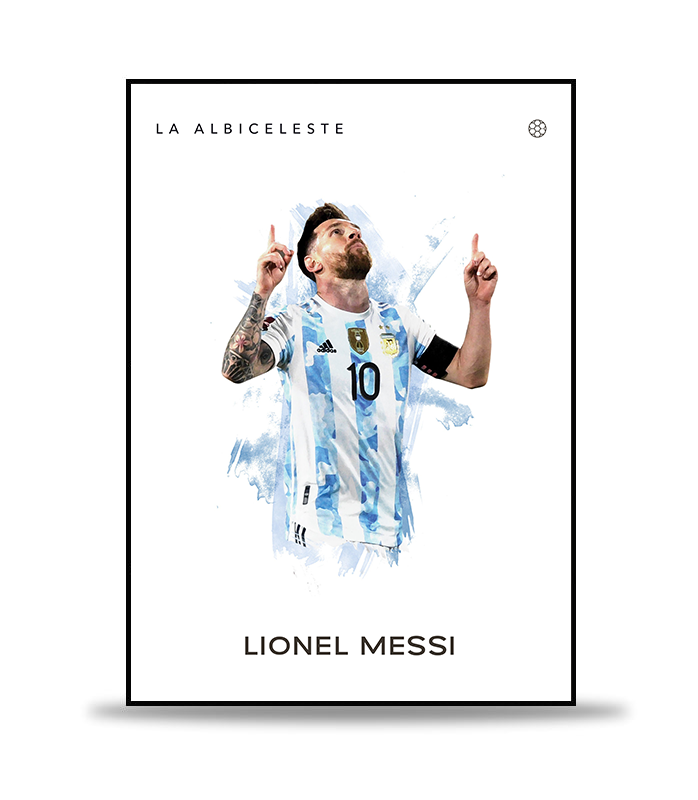 Lionel Messi no.5 Fotboll Poster