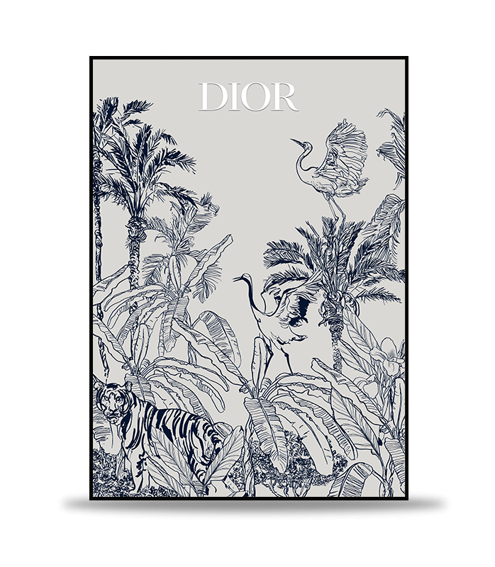 Djungle of Dior Grey Poster