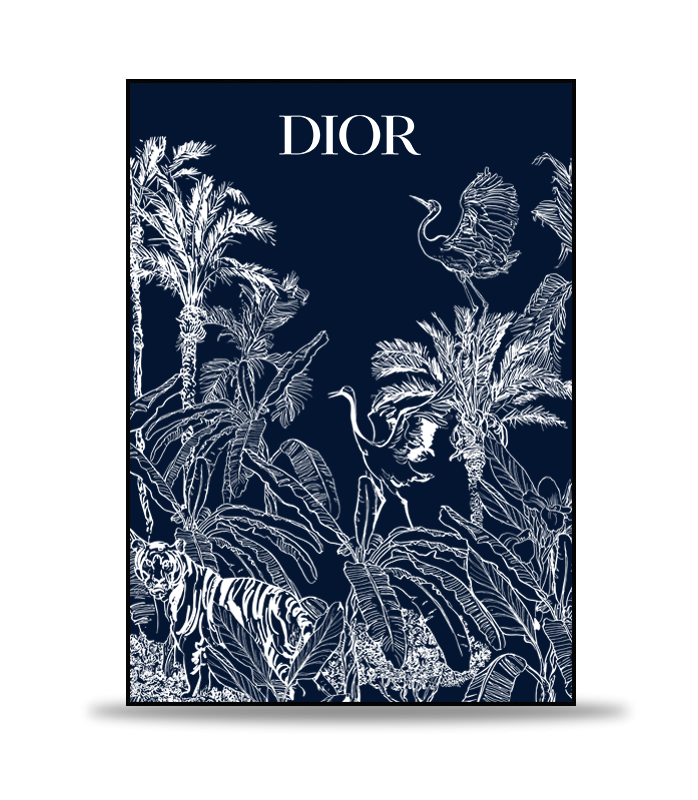 Djungle of Dior Blue Poster