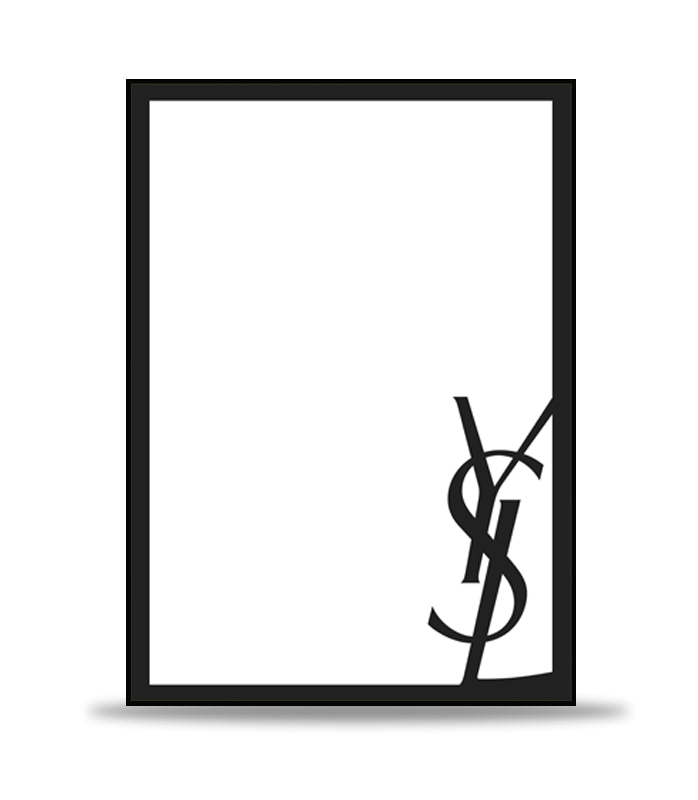 White YSL Poster