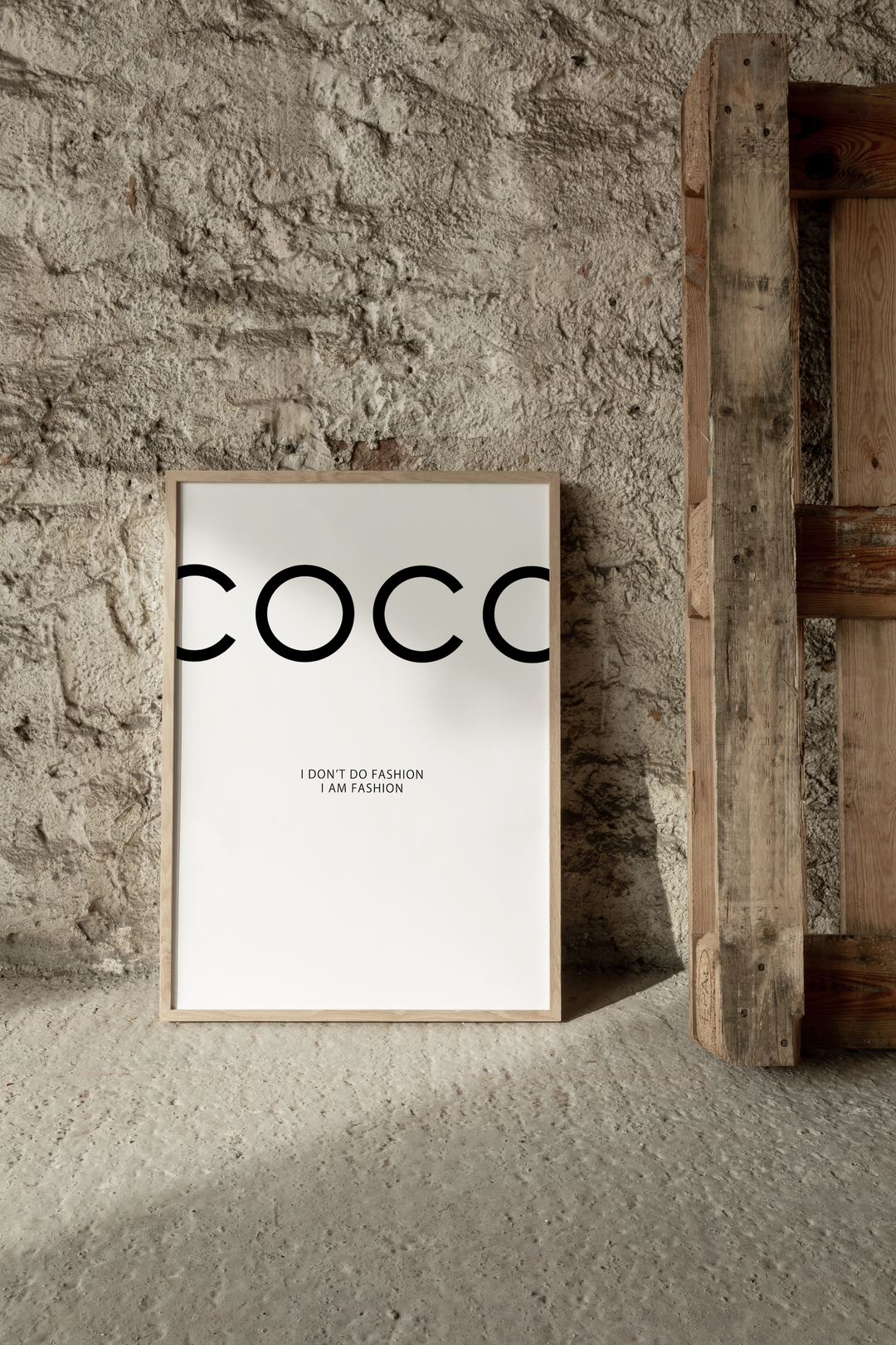 Coco Chanel White Poster