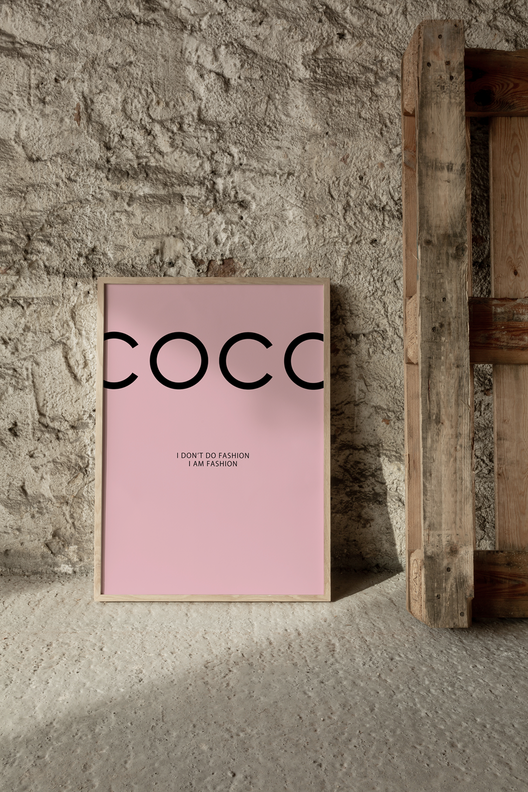 Coco Chanel Pink Poster