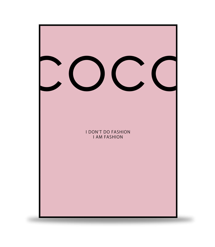 Coco Chanel Pink Poster