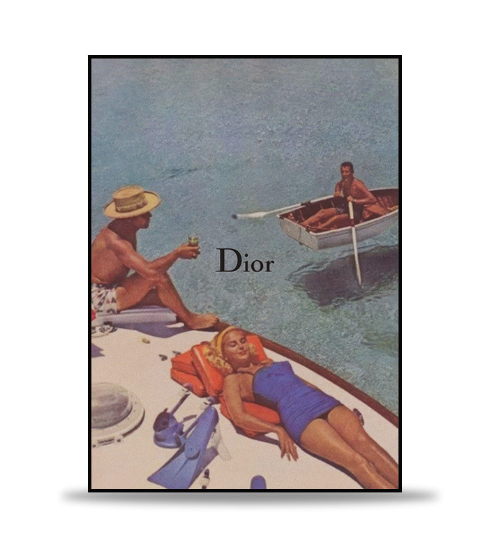 Dior on Boat Poster