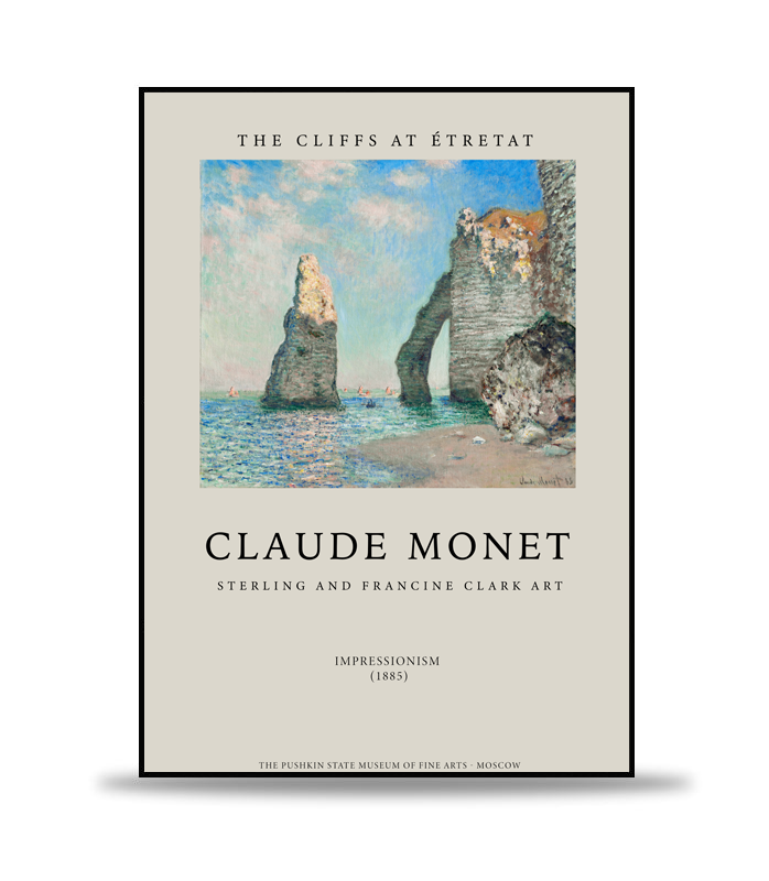 Claude Monet - The Cliffs At Étretat Poster