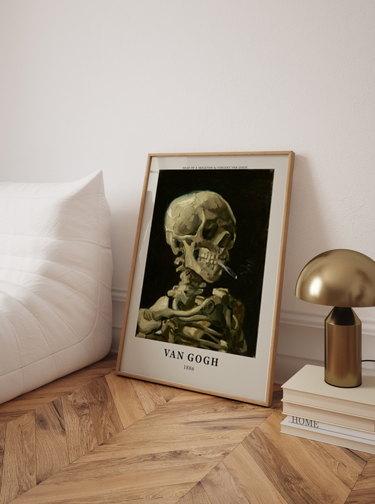 Van Gogh - Head of a Skeleton Poster