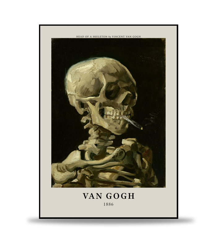 Van Gogh - Head of a Skeleton Poster