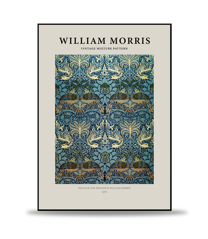 William Morris - Peacock and Dragon Poster